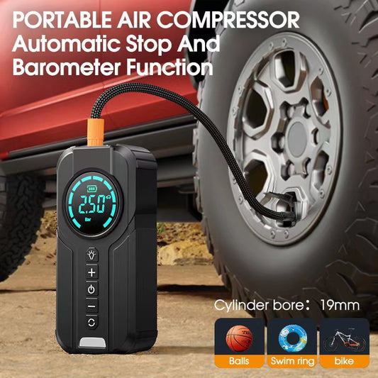 Car Life 6-in-1 Emergency Jump Starter & Tire Inflator Power Bank