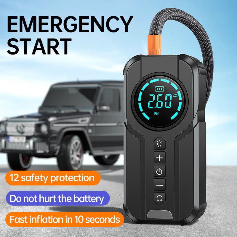Car Life 6-in-1 Emergency Jump Starter & Tire Inflator Power Bank