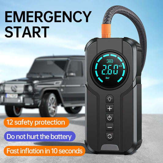 Car Life 6-in-1 Emergency Jump Starter & Tire Inflator Power Bank
